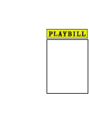 Free Printable Playbill Template proofcrack