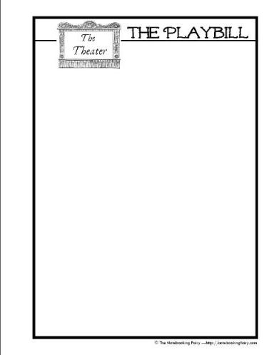 indesign template playbill free